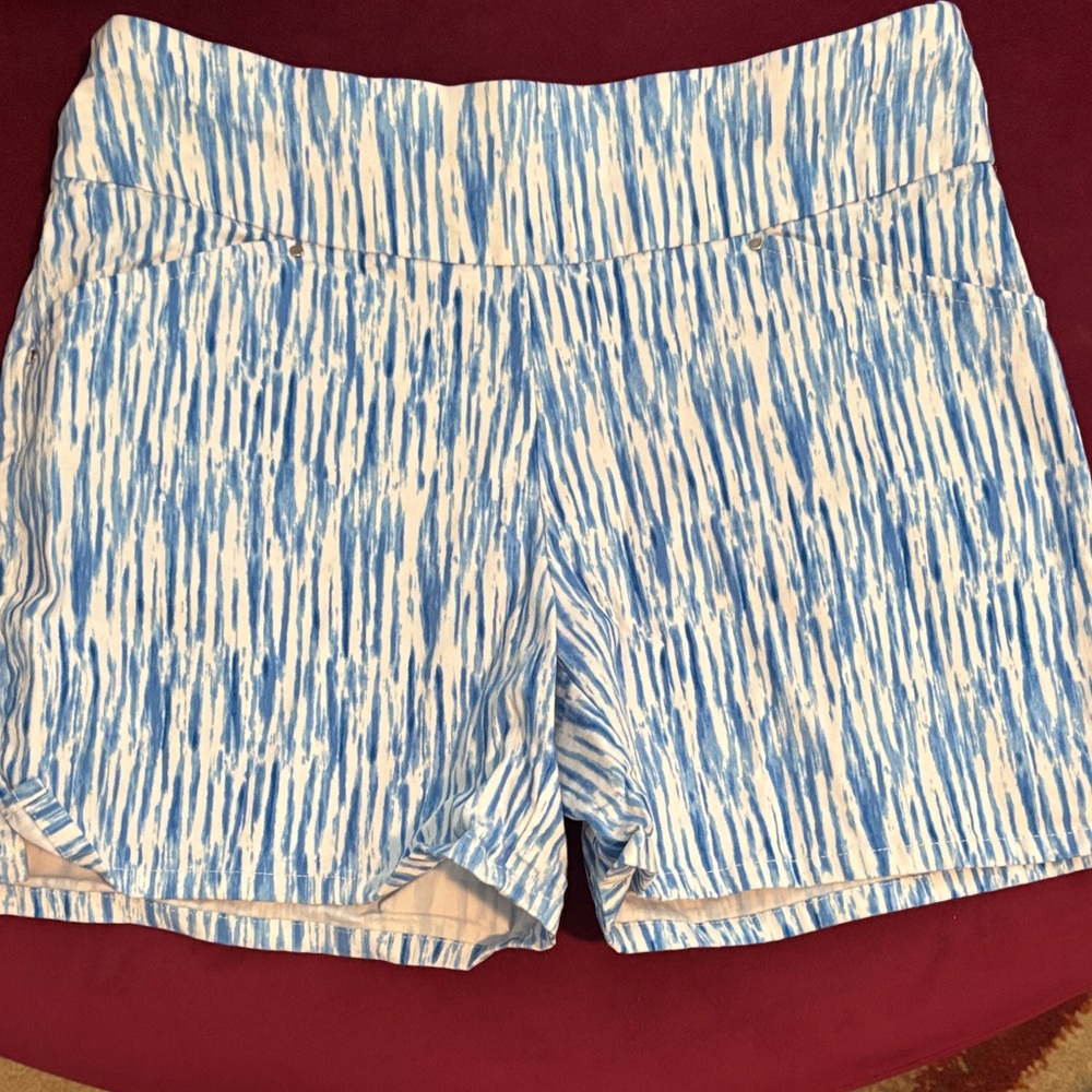 INC International Concepts Blue and White Athletic Shorts